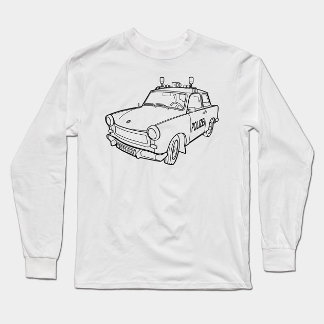 Volkspolizei Trabant 601 Long Sleeve T-Shirt by BurrowsImages